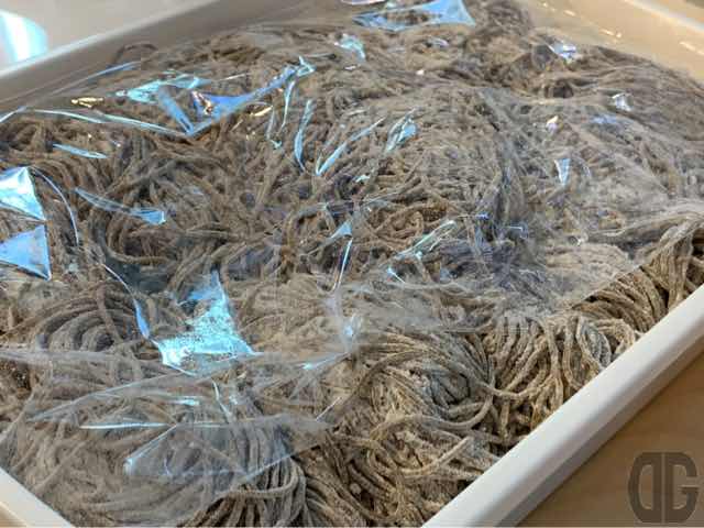 牡蠣25%＋全粒粉を使った麺