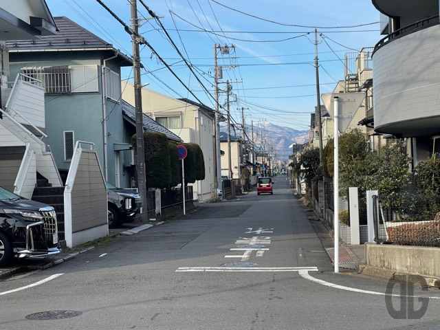 丹沢の山が雪化粧していい感じに